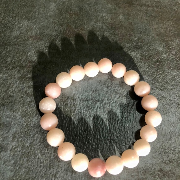 Bracelet Stone Pink Opal Gemstone Chakra Yoga - Picture 2 of 2